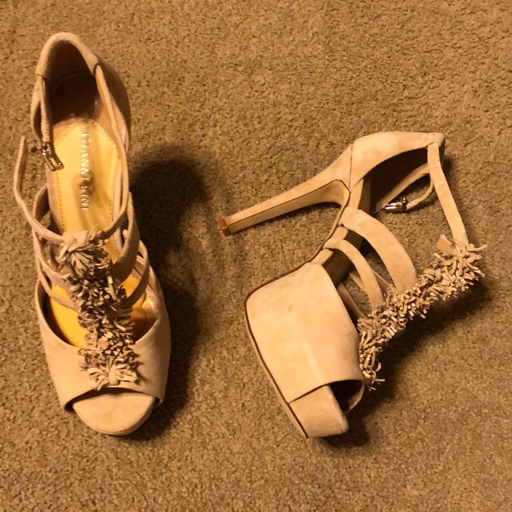 Tan Strap heels